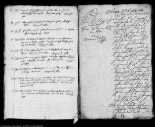 Großes Inquisitionsprotokoll gegen den ehemaligen Erfurter Kammerrat Johann Gottfried von Spoenla wegen einer verdächtigen Korrespondenz