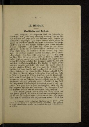 IX. Abschnitt. Carlshafen als Solbad.