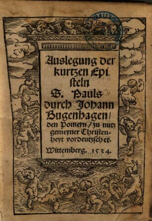 Auslegung der kurtzen Episteln S. Pauls