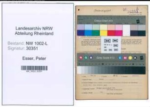 Entnazifizierung Peter Esser , geb. 23.04.1912 (Justizangest.)