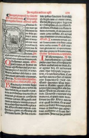 Incipit proprium de sanctis per circulum anni.