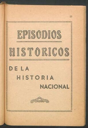 Episodios historicos de la Historia Nacional
