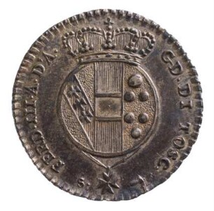 Münze, 10 Soldi, 1821