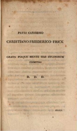 Diss. inaug. de theoria vocis