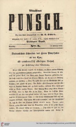 Nro. 8 (19. Februar 1854)