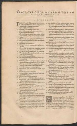 Tractatus Circa Materiam Testium D. Iacobi Butrigarii ...