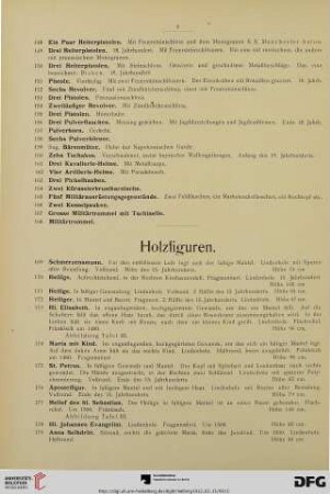 Holzfiguren (Nr. 169-231)