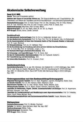 Akademische Selbstverwaltung