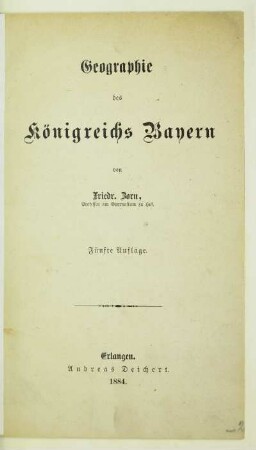 Geographie des Königreichs Bayern