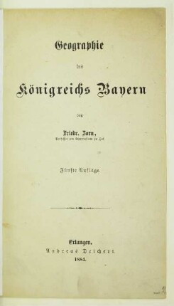 Geographie des Königreichs Bayern