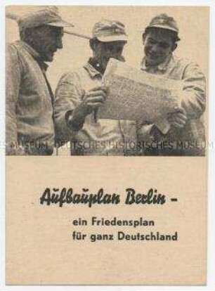 Propagandaschrift für den Wiederaufbau Berlins