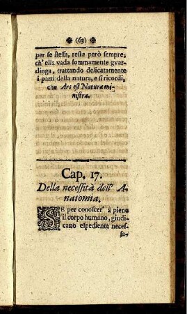 Cap. 17. Della necessità dell' Anatomia.