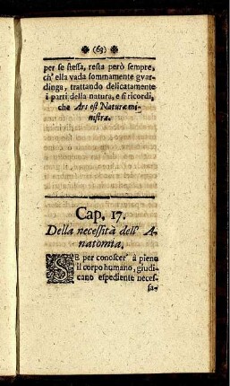 Cap. 17. Della necessità dell' Anatomia.