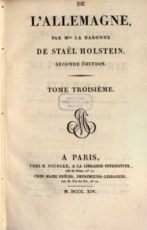 De l'Allemagne, 3