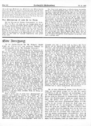 Eine Anregung