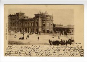 Gruss aus Stettin. Postgebäude.