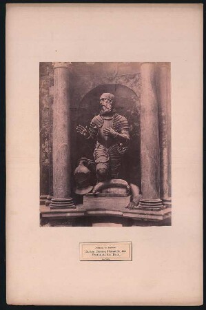 Freiberg, Dom. Fürstengruft (1585-1594, G. M. Nosseni). Statue des Herzogs Heinrich I. (des Frommen)
