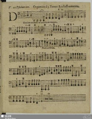 V. Domine exaudi orationem meam