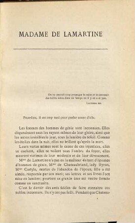Madame de Lamartine