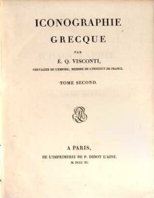 Iconographie Grecque. 2, [Rois]