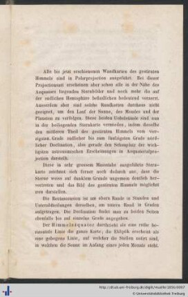 Die Aequatorialzone des gestirnten Himmels