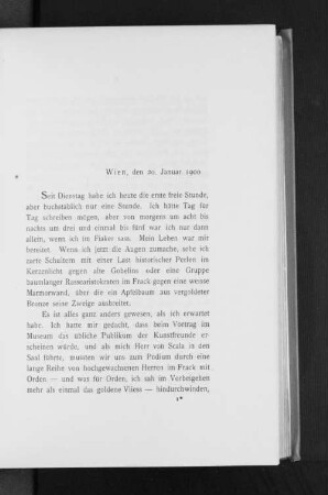 Wien, den 20. Januar 1900