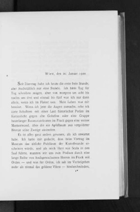 Wien, den 20. Januar 1900