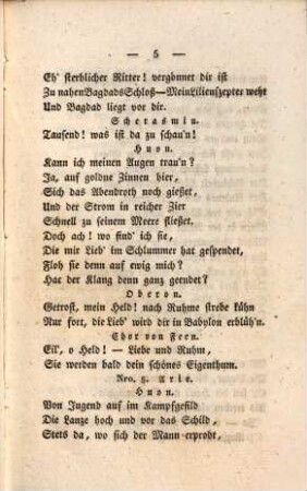 Oberon, König der Elfen : romantische Feenoper in 3 Akten