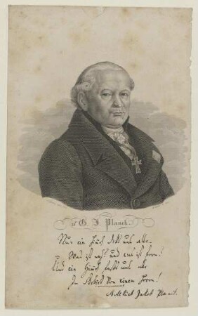 Bildnis des Gottlieb Jacob Planck