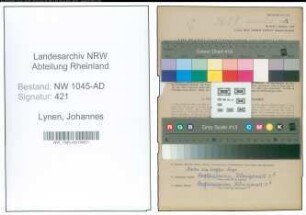 Entnazifizierung Johannes Lynen , geb. 15.07.1902 (Beamter)