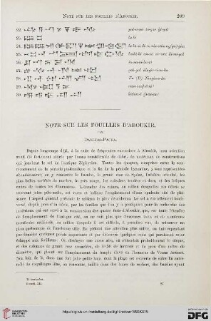 12: Notes sur les fouilles d'Aboukir