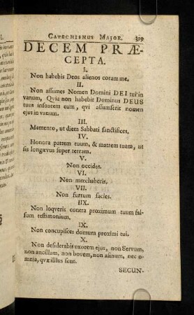 399-487, Decem Praecepta