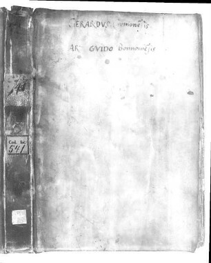 Geomantia Gerardi Cremonensis - BSB Clm 541