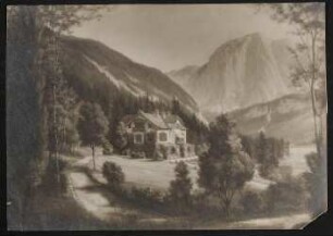 Fotografie eines Gemäldes (?) der Villa Andrian-Wassermann in Aussee