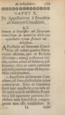 Caput X. De appellatione â pontifice ad futurum concilium.