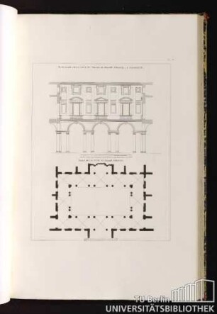 Pl. 58. Elevation De La Cour Du Palais De Robert Strozzi, A Florence.