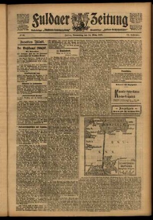 Zweite Ausgabe vom Donnerstag, den 14. März 1907.
