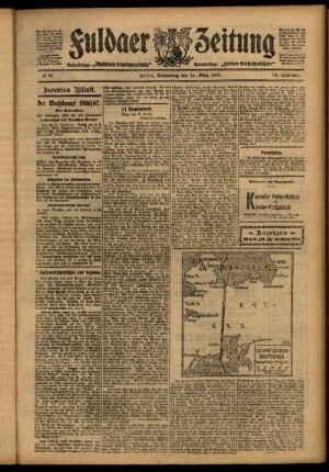 Zweite Ausgabe vom Donnerstag, den 14. März 1907.