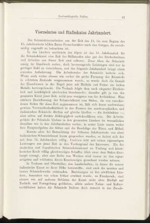 Vierzehntes und fünfzehntes Jahrhundert.