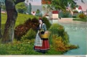 Frau in hessischer Tracht