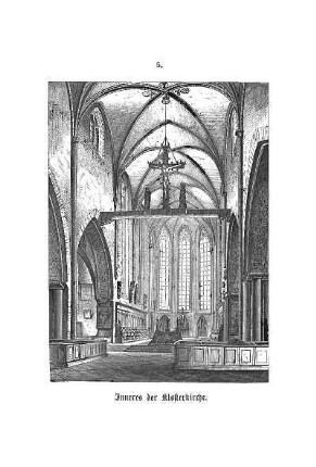Tafel: Inneres der Klosterkirche