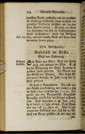 XVI. Abschnitt.