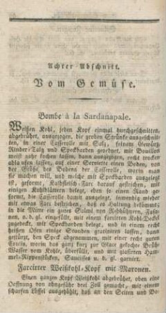 Achter Abschnitt. Vom Gemüse