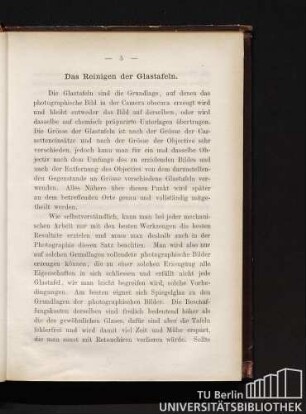 Das Reinigen der Glastafeln
