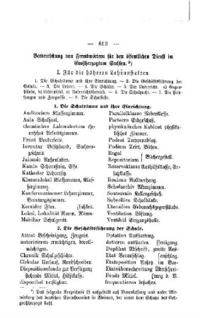 Verdeutschung von Fremdwörtern für den öffentlichen Dienst im Großherzogtum Sachsen