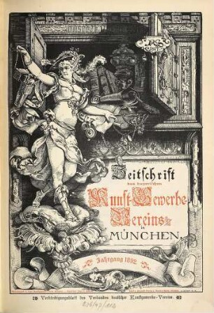 Zeitschrift des Bayerischen Kunstgewerbe-Vereins zu München : Monatshefte für d. gesammte dekorative Kunst. 42. 1892