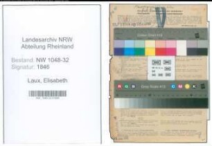 Entnazifizierung Elisabeth Laux , geb. 18.03.1918 (Angestellte)