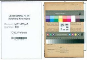 Entnazifizierung Friedrich Otto , geb. 24.04.1919 (Buchhalter)
