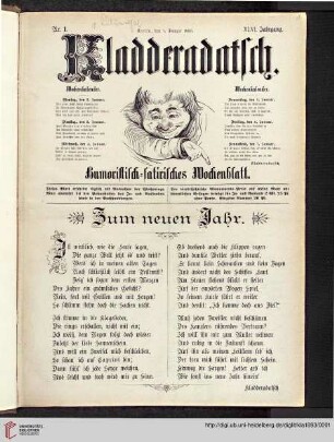 46: Kladderadatsch: Humoristisch-satirisches Wochenblatt