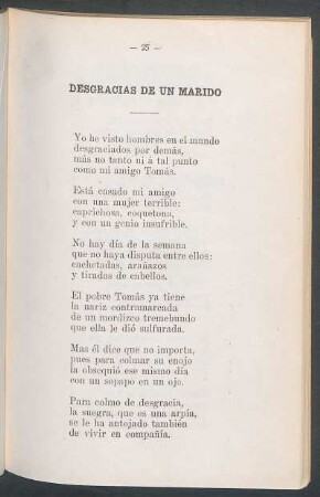 Desgracias de un marido